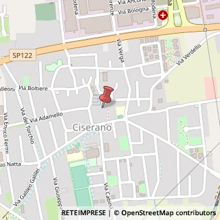 Mappa Via Circonv. Ovest, 4, 24040 Ciserano, Bergamo (Lombardia)