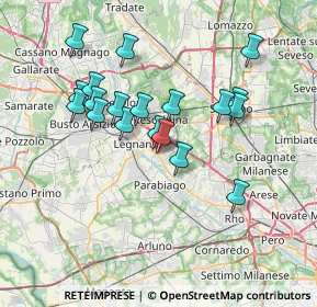 Mappa Via Frà Stefano Carminati, 20028 San Vittore Olona MI, Italia (6.53632)