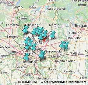 Mappa Via I Maggio, 20863 Concorezzo MB, Italia (10.3625)