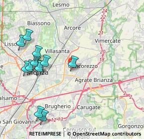 Mappa Via I Maggio, 20863 Concorezzo MB, Italia (4.575)