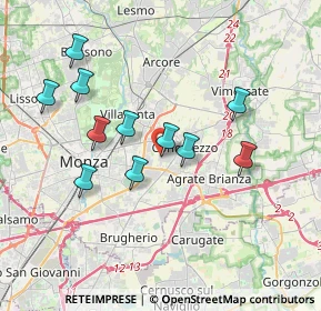 Mappa Via I Maggio, 20863 Concorezzo MB, Italia (3.42909)