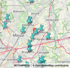 Mappa Via I Maggio, 20863 Concorezzo MB, Italia (4.9775)