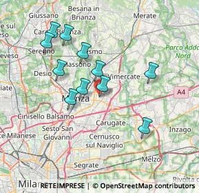 Mappa Via I Maggio, 20863 Concorezzo MB, Italia (6.60091)
