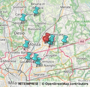 Mappa Via I Maggio, 20863 Concorezzo MB, Italia (5.79091)