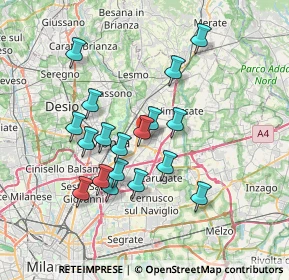Mappa Via I Maggio, 20863 Concorezzo MB, Italia (6.42278)