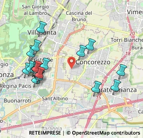Mappa Via I Maggio, 20863 Concorezzo MB, Italia (2.0665)