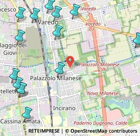 Mappa Via Carbonari, 20037 Paderno Dugnano MI, Italia (1.532)