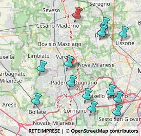 Mappa Via Carbonari, 20037 Paderno Dugnano MI, Italia (4.81071)