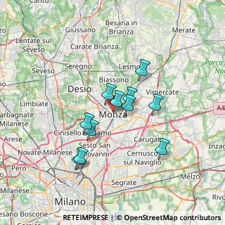 Mappa Via Bartolomeo Zucchi, 20052 Monza MB, Italia (5.47818)