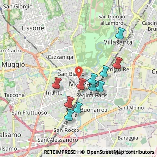 Mappa Via Bartolomeo Zucchi, 20052 Monza MB, Italia (1.69182)
