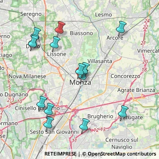 Mappa Via Bartolomeo Zucchi, 20052 Monza MB, Italia (4.63)