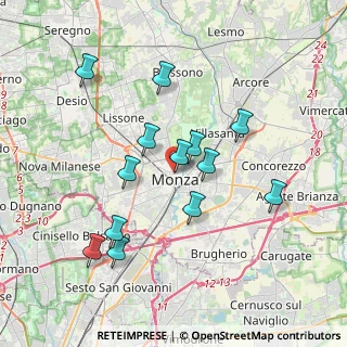 Mappa Via Bartolomeo Zucchi, 20052 Monza MB, Italia (3.45231)