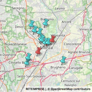 Mappa Via Bartolomeo Zucchi, 20052 Monza MB, Italia (2.63538)