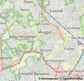 Mappa 20835 Muggiò MB, Italia (1.5365)