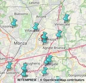 Mappa Strada Provinciale Monza-Trezzo, 20863 Concorezzo MB, Italia (5.29533)