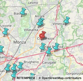 Mappa Strada Provinciale Monza-Trezzo, 20863 Concorezzo MB, Italia (5.392)