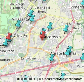 Mappa Strada Provinciale Monza-Trezzo, 20863 Concorezzo MB, Italia (2.75368)