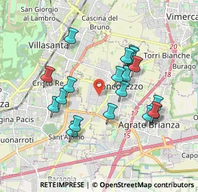 Mappa Strada Provinciale Monza-Trezzo, 20863 Concorezzo MB, Italia (1.68)