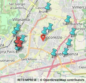 Mappa Strada Provinciale Monza-Trezzo, 20863 Concorezzo MB, Italia (2.243)