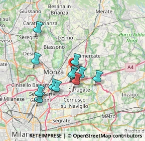 Mappa Strada Provinciale Monza-Trezzo, 20863 Concorezzo MB, Italia (5.93167)