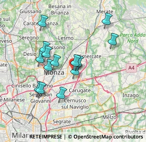 Mappa Strada Provinciale Monza-Trezzo, 20863 Concorezzo MB, Italia (6.47143)