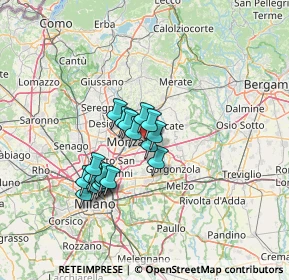 Mappa Strada Provinciale Monza-Trezzo, 20863 Concorezzo MB, Italia (10.45167)