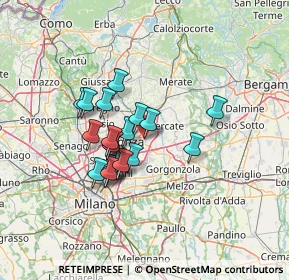 Mappa Strada Provinciale Monza-Trezzo, 20863 Concorezzo MB, Italia (10.3285)