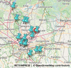 Mappa Strada Provinciale Monza-Trezzo, 20863 Concorezzo MB, Italia (14.75933)