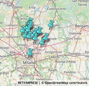Mappa Strada Provinciale Monza-Trezzo, 20863 Concorezzo MB, Italia (11.13211)