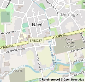 Mappa Via cossoletti, 25075 Nave BS, Italia (0.18)