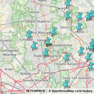Mappa Via Arnesano, 20037 Paderno Dugnano MI, Italia (6.2145)