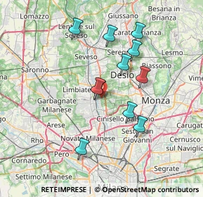 Mappa Via Arnesano, 20037 Paderno Dugnano MI, Italia (6.42818)