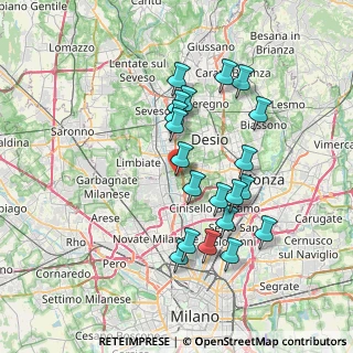 Mappa Via Jacopo Ruffini, 20037 Paderno Dugnano MI, Italia (6.7955)