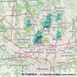 Mappa Via Jacopo Ruffini, 20037 Paderno Dugnano MI, Italia (5.21167)