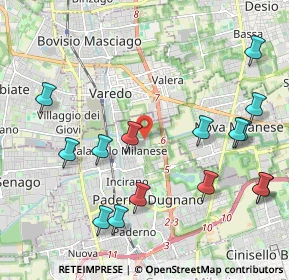 Mappa Via Arnesano, 20037 Paderno Dugnano MI, Italia (2.44267)