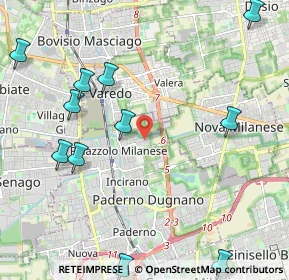 Mappa Via Arnesano, 20037 Paderno Dugnano MI, Italia (2.67818)