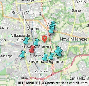 Mappa Via Jacopo Ruffini, 20037 Paderno Dugnano MI, Italia (1.48231)