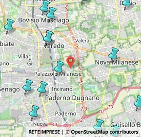 Mappa Via Arnesano, 20037 Paderno Dugnano MI, Italia (3.07467)