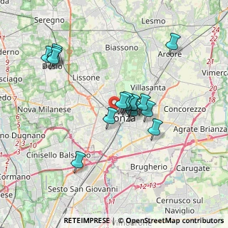 Mappa Via Quintino Sella, 20052 Monza MB, Italia (3.09125)