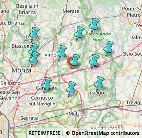 Mappa Via Salvador Allende, 20873 Cavenago di Brianza MB, Italia (6.66917)