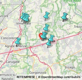 Mappa Via Salvador Allende, 20873 Cavenago di Brianza MB, Italia (3.33923)