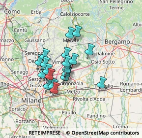 Mappa Via Salvador Allende, 20873 Cavenago di Brianza MB, Italia (10.07)