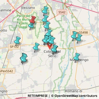 Mappa Via Benedetto Croce, 24055 Cologno Al Serio BG, Italia (3.477)