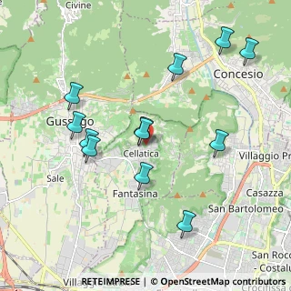 Mappa Via Trebeschi, 25060 Cellatica BS, Italia (2.02167)