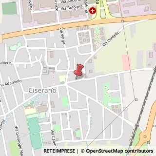 Mappa Via Verdello, 8, 24040 Ciserano, Bergamo (Lombardia)