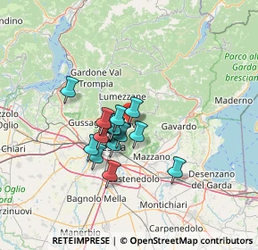 Mappa Via Fanti D'Italia, 25075 Nave BS, Italia (9.31067)