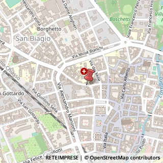 Mappa Via Bartolomeo Zucchi, 19, 20900 Besana in Brianza, Monza e Brianza (Lombardia)