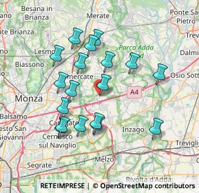 Mappa Via IV Novembre, 20873 Cavenago di Brianza MB, Italia (6.68778)