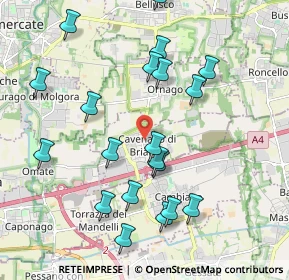 Mappa Via IV Novembre, 20873 Cavenago di Brianza MB, Italia (2.114)