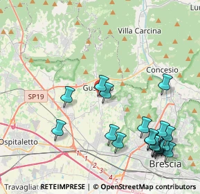 Mappa Via Dante Alighieri, 25064 Gussago BS, Italia (4.97158)